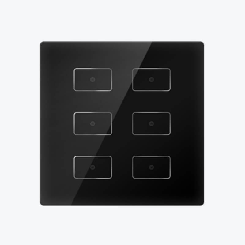 Panneau de commande tactile 6 Boutons avec voyant lumineux d'état