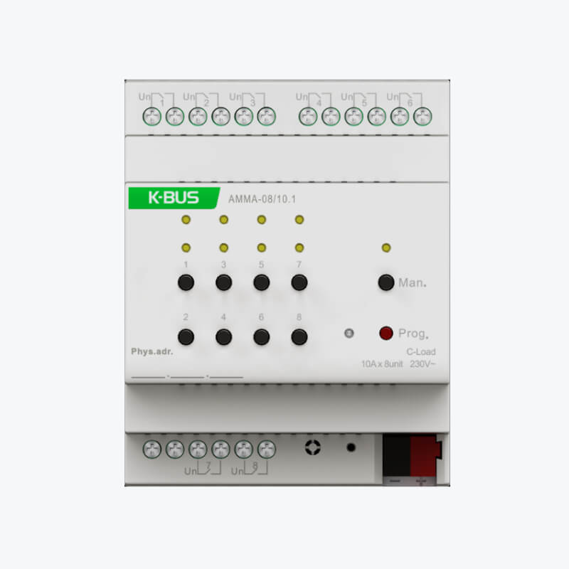 Actionneur KNX multifonction, 8 volets
